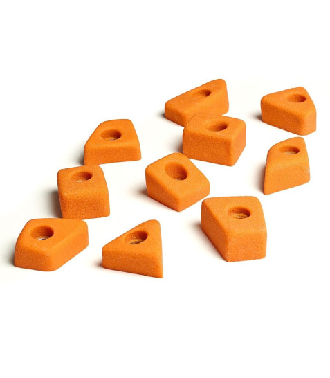 Preses d’escalada peus model Tacos talla XS pack de 10 preses tècniques per rocòdrom